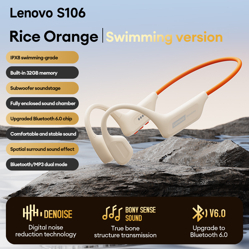 Bone Conduction Running Headphones - Choice Lenovo S106 Auriculares de conducción