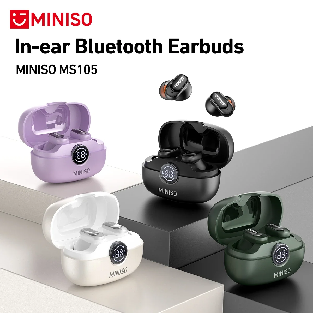 Type C Wired Earphones With Mic - MINISO MS105 Auriculares Bluetooth Auriculares intrauditivos