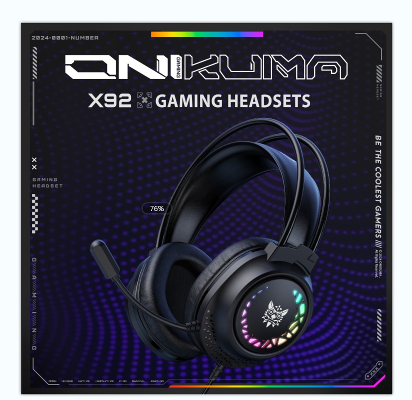 Gaming Headset With Mic Rgb - Auriculares para Juegos con Cable ONIKUMA