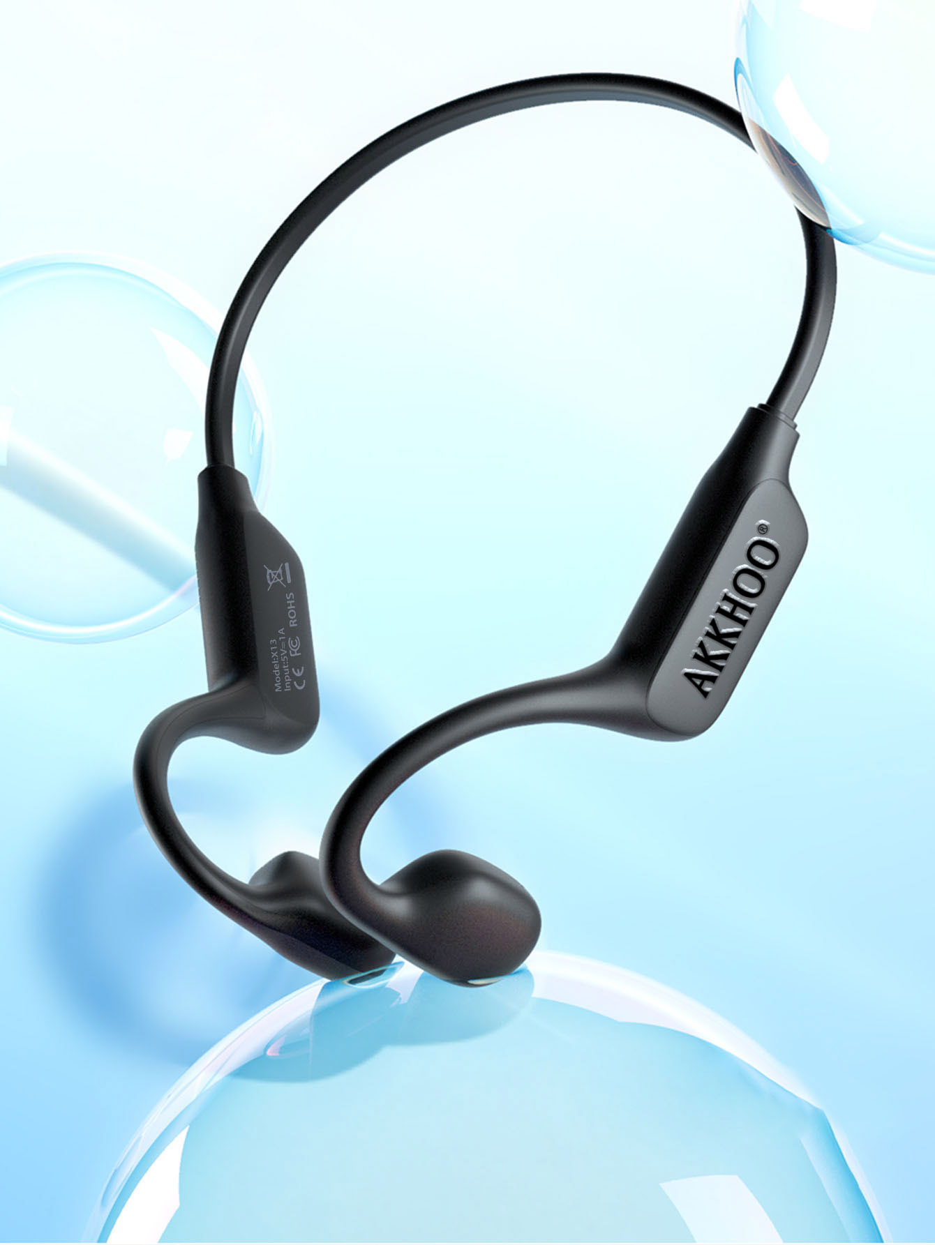 Bone Conduction Running Headphones - Auriculares Bluetooth de Conducción Ósea, Resistentes