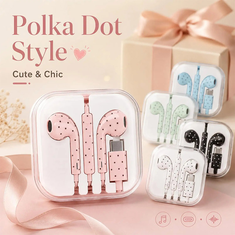 Type C Wired Earphones With Mic - Auriculares con cable tipo C con