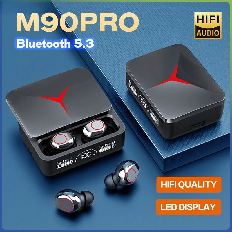 Tws Earbuds Bluetooth 5.3 - TWS M90 Pro auriculares inalámbricos Gaming