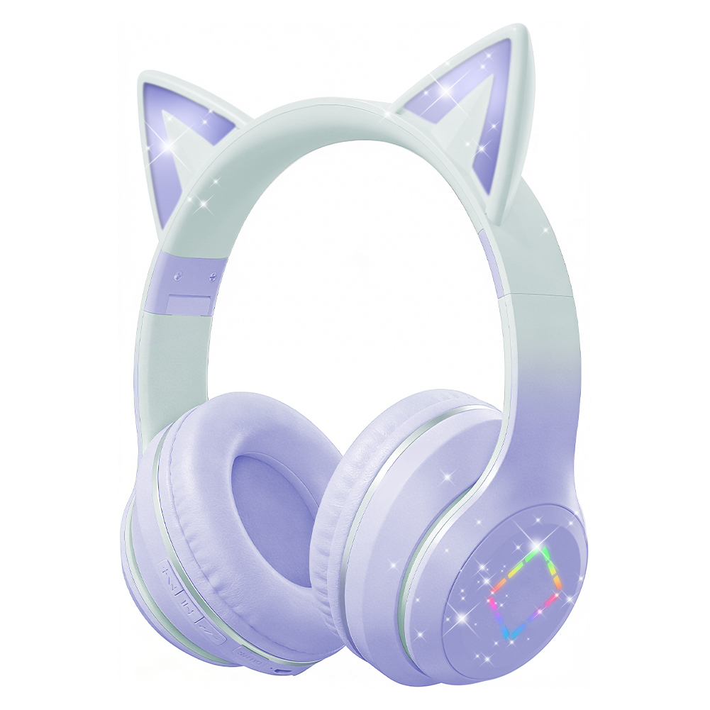Cat Ear Bluetooth Headset Led - Preciosos auriculares inalámbricos Kawaii con orejas
