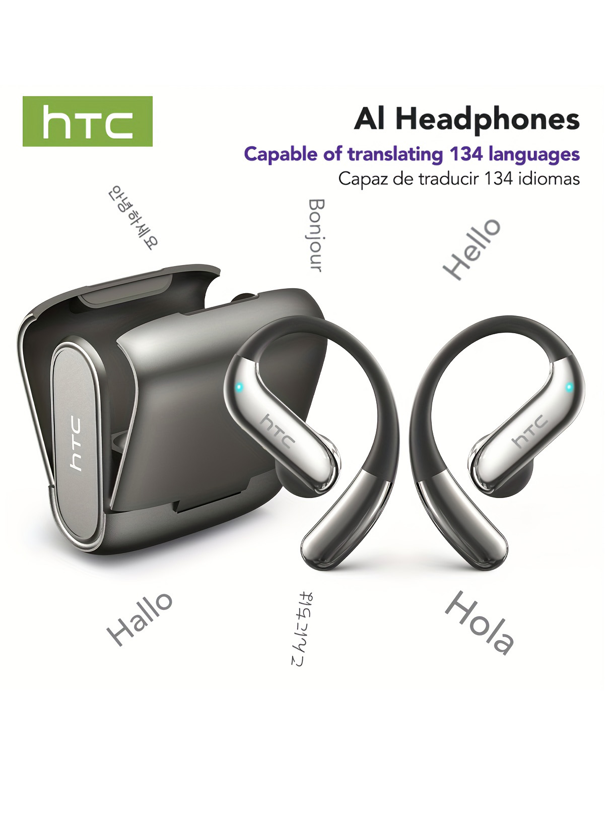 Headphones - Auriculares Bluetooth de oído abierto HTC