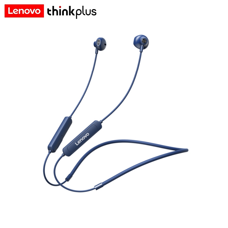 Magnetic Neckband Sports Earphones - Lenovo-auriculares inalámbricos SH1 originales, cascos con