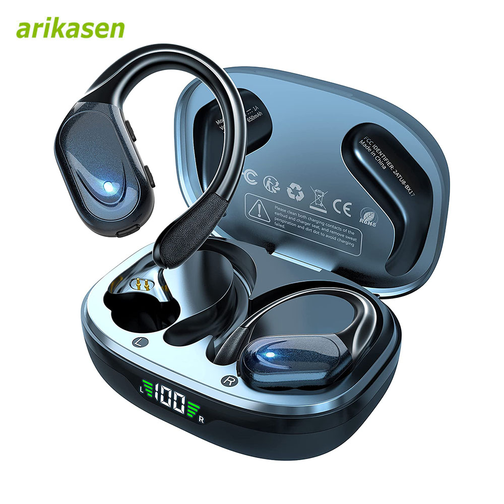 Bone Conduction Running Headphones - Auriculares inalámbricos deportivos Bluetooth 5,3 con