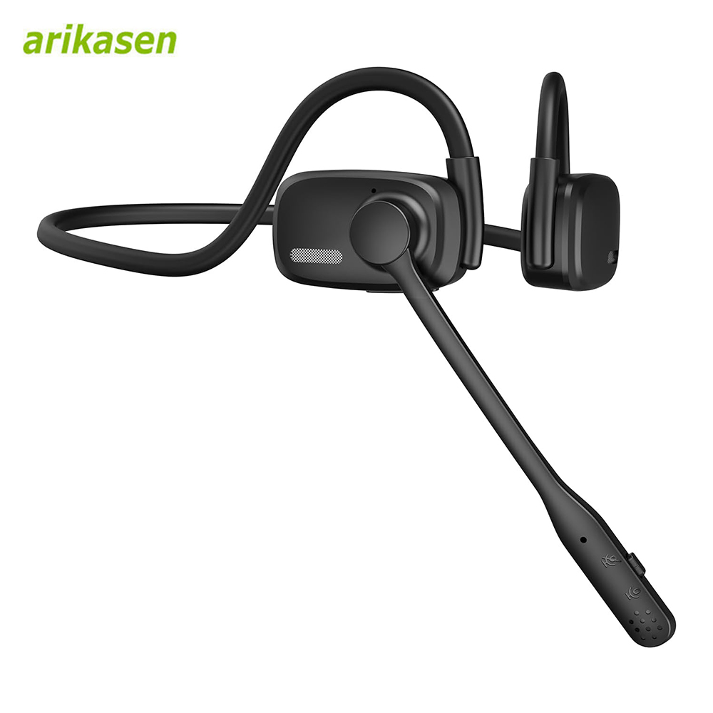 Open Ear Air Conduction Headphones - Auriculares Bluetooth con micrófono Boom Cancelación