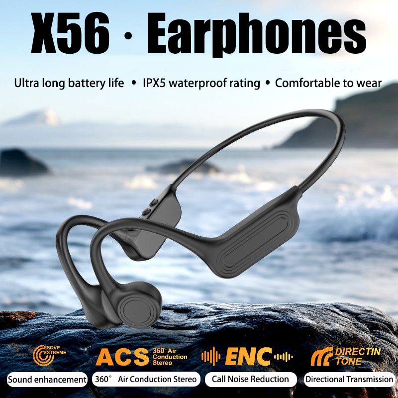 Bone Conduction Running Headphones - Auriculares inalámbricos Bluetooth de conducción ósea,