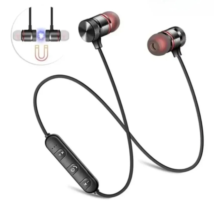 Magnetic Neckband Sports Earphones - Auriculares Bluetooth con banda para el
