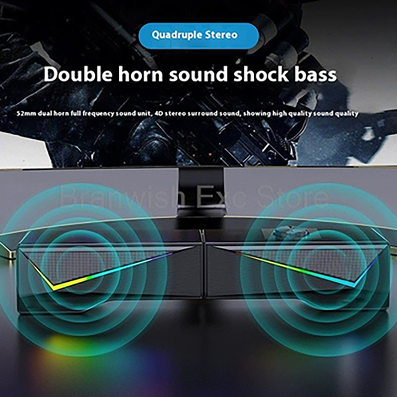 Altavoz de ordenador de 2x2,5  - Rgb Computer Soundbar For Pc reseña y precio