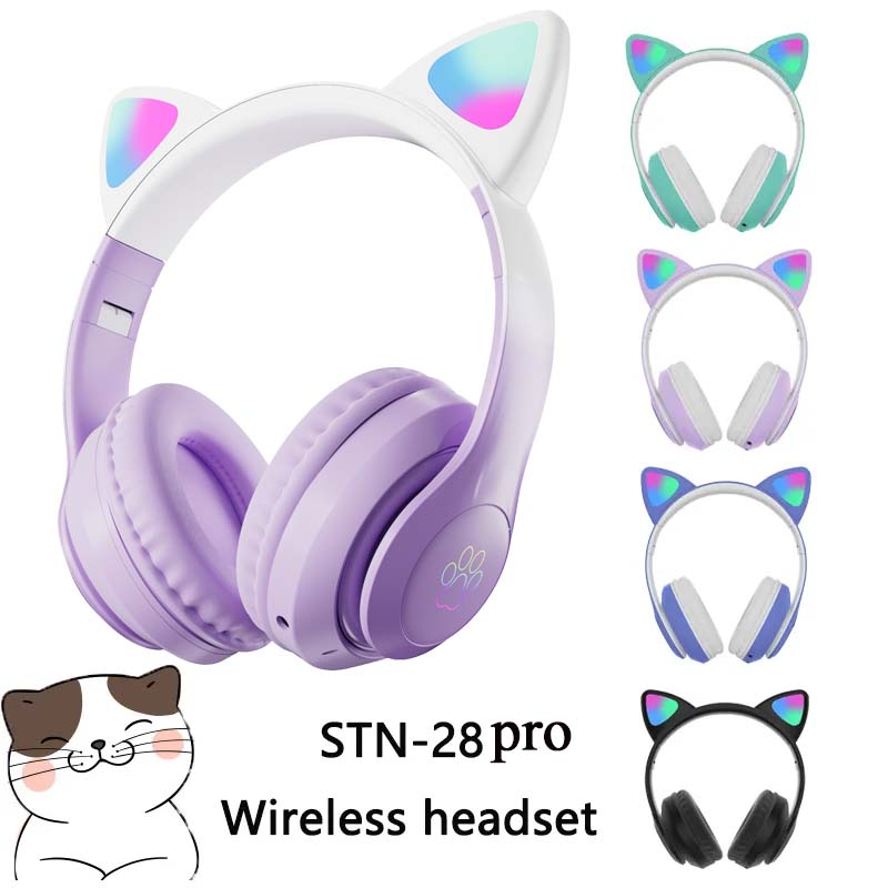 Auriculares Inalámbricos STN-2 - Cat Ear Bluetooth Headset Led reseña y precio