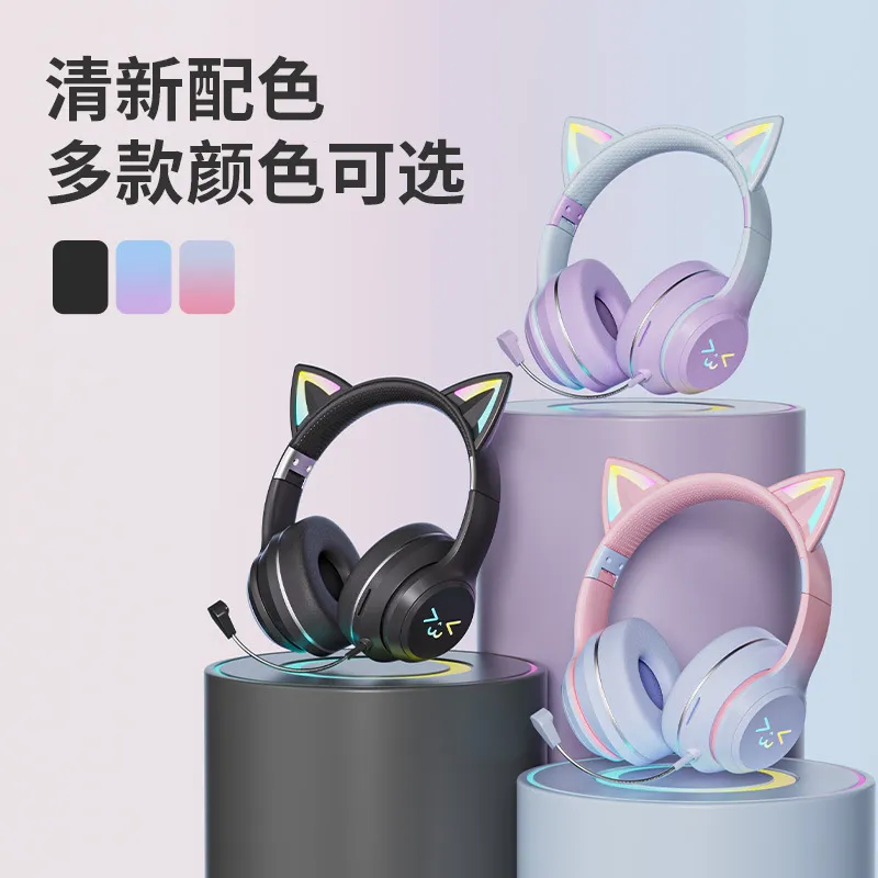 Auriculares inalámbricos con B - Cat Ear Bluetooth Headset Led reseña y precio