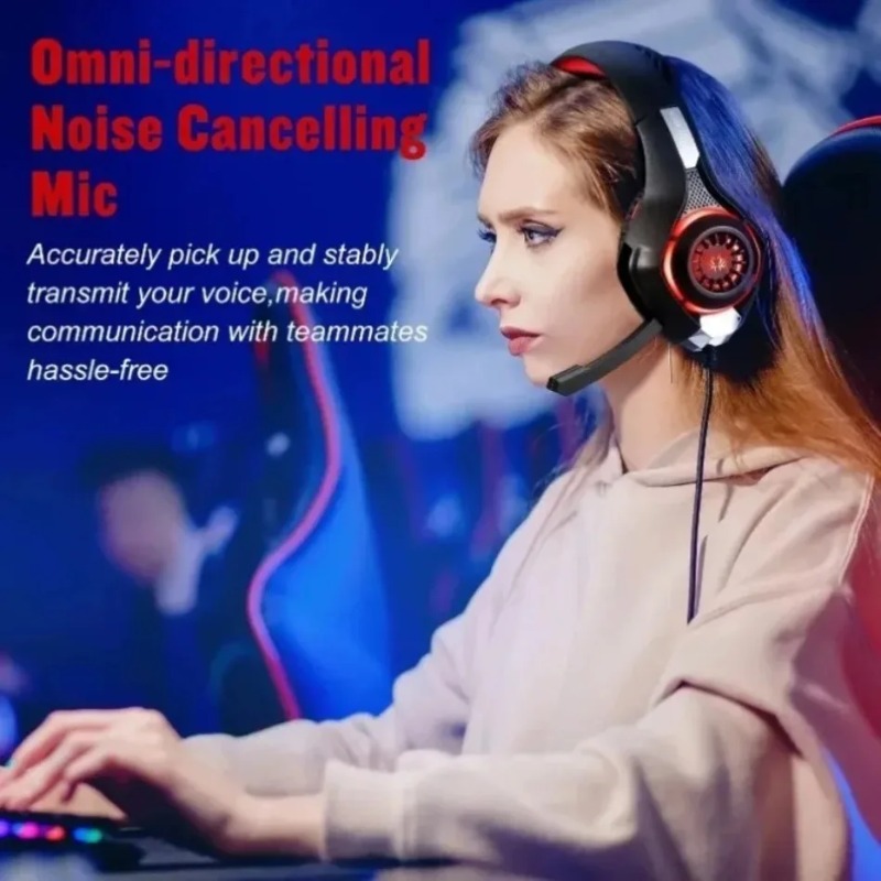 Auriculares para juegos con ca - Gaming Headset With Mic Rgb reseña y precio