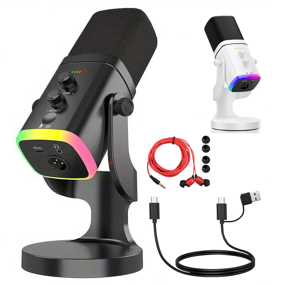 Micrófono Dinámico USB/XLR par - Gaming Headset With Mic Rgb reseña y precio