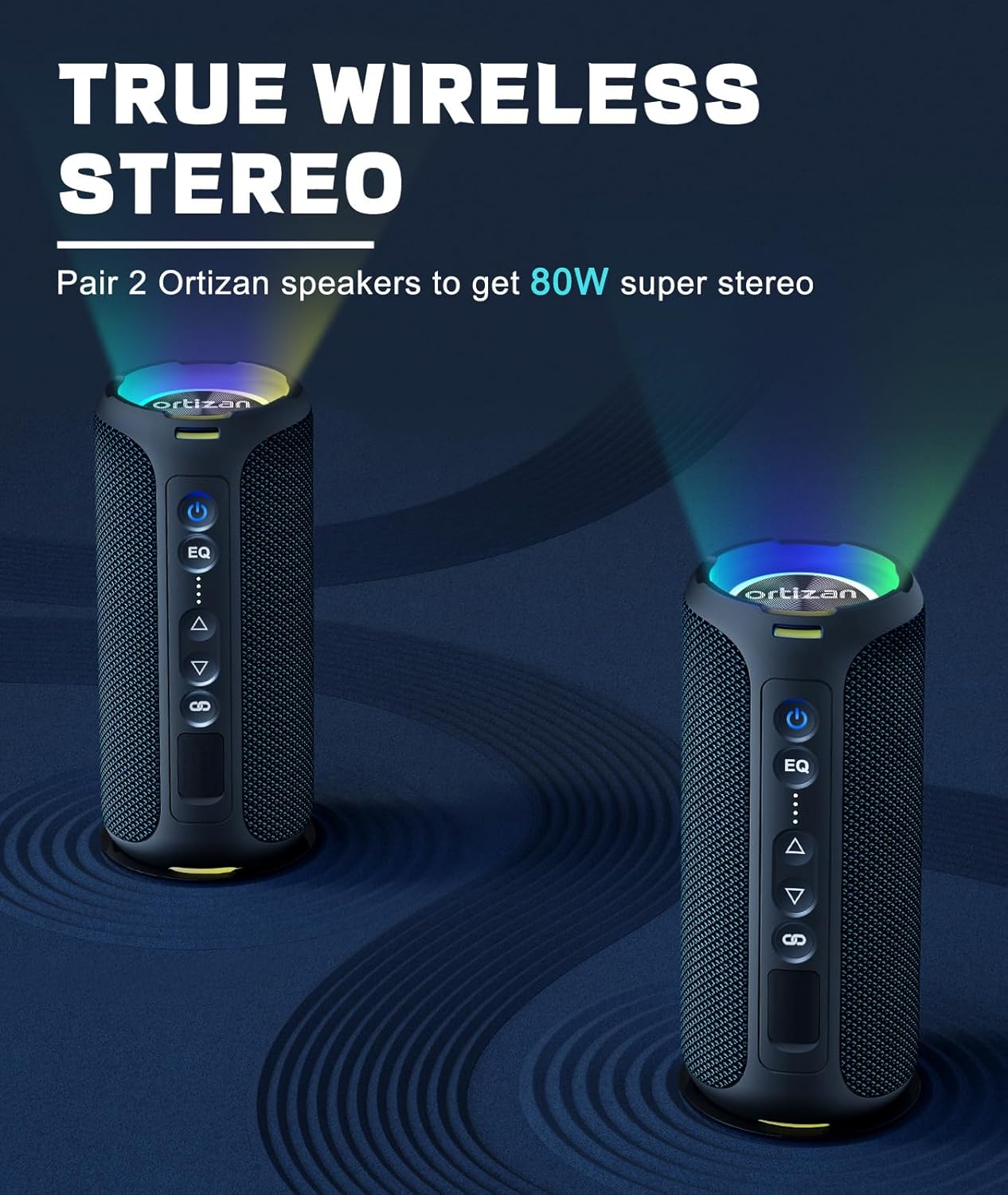 Altavoces Bluetooth Ortizan, a - Portable Bluetooth Speaker Waterproof Ipx7 reseña y precio