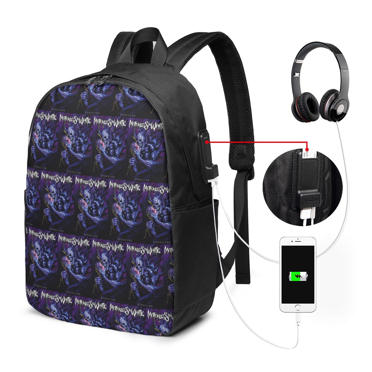 Mochila Motionless In White, b - Laptops reseña y precio