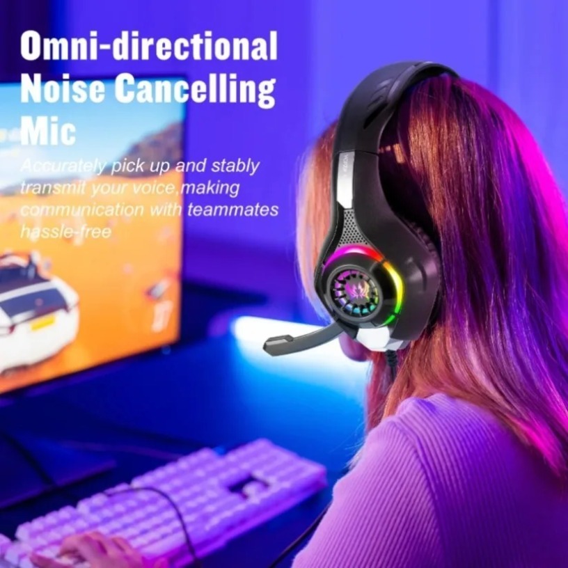 Auriculares para juegos con ca - Gaming Headset With Mic Rgb reseña y precio