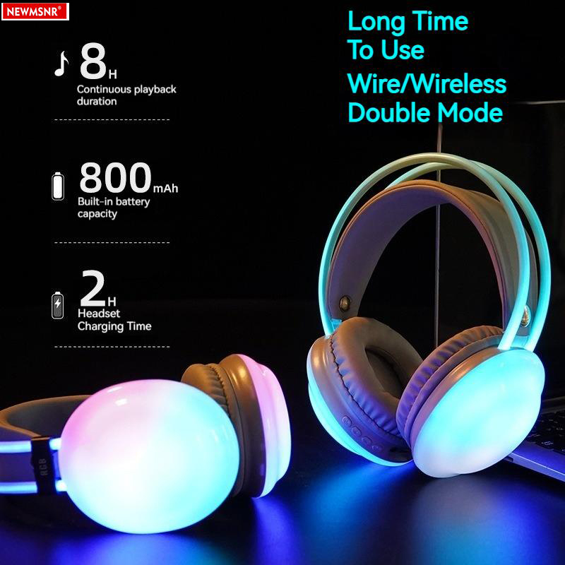 Auriculares Bluetooth con luz  - Gaming Headset With Mic Rgb reseña y precio