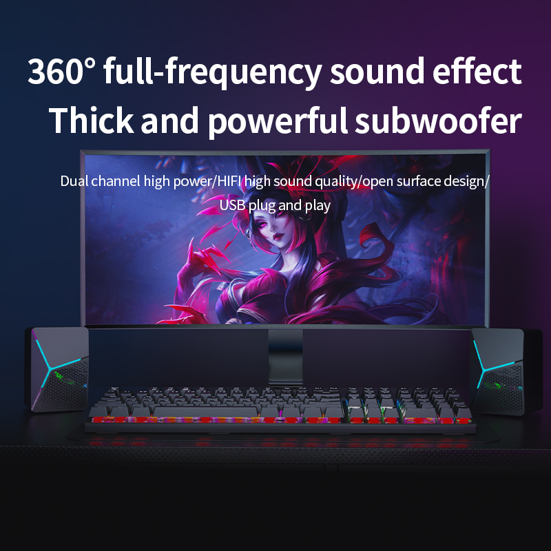 Altavoces RGB para Juegos de C - Rgb Computer Soundbar For Pc reseña y precio