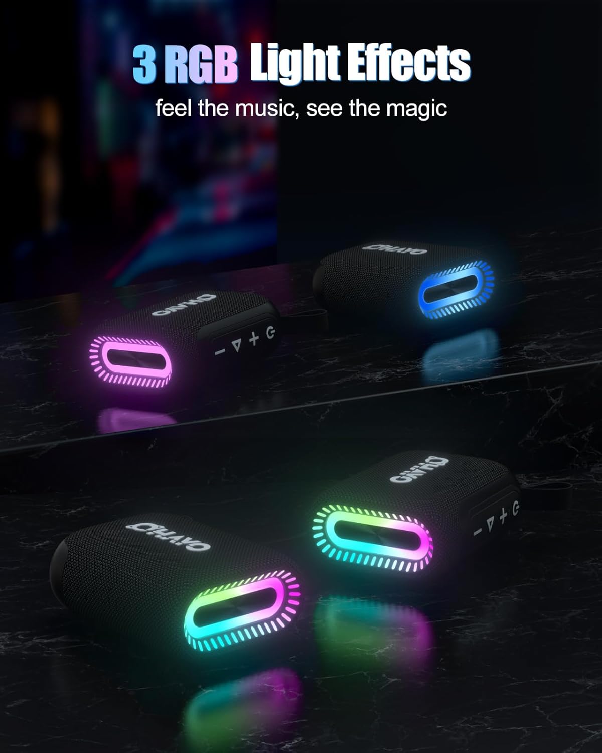 OHAYO Altavoz de ducha Bluetoo - Portable Bluetooth Speaker Waterproof Ipx7 reseña y precio