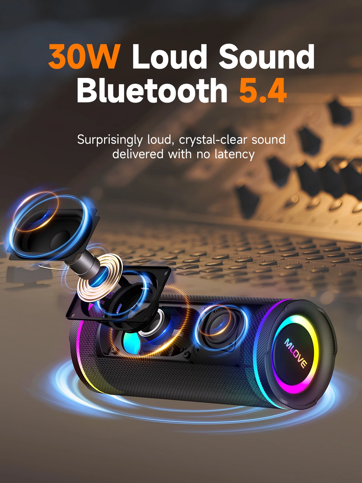 Altavoz Bluetooth portátil MLO - Portable Bluetooth Speaker Waterproof Ipx7 reseña y precio