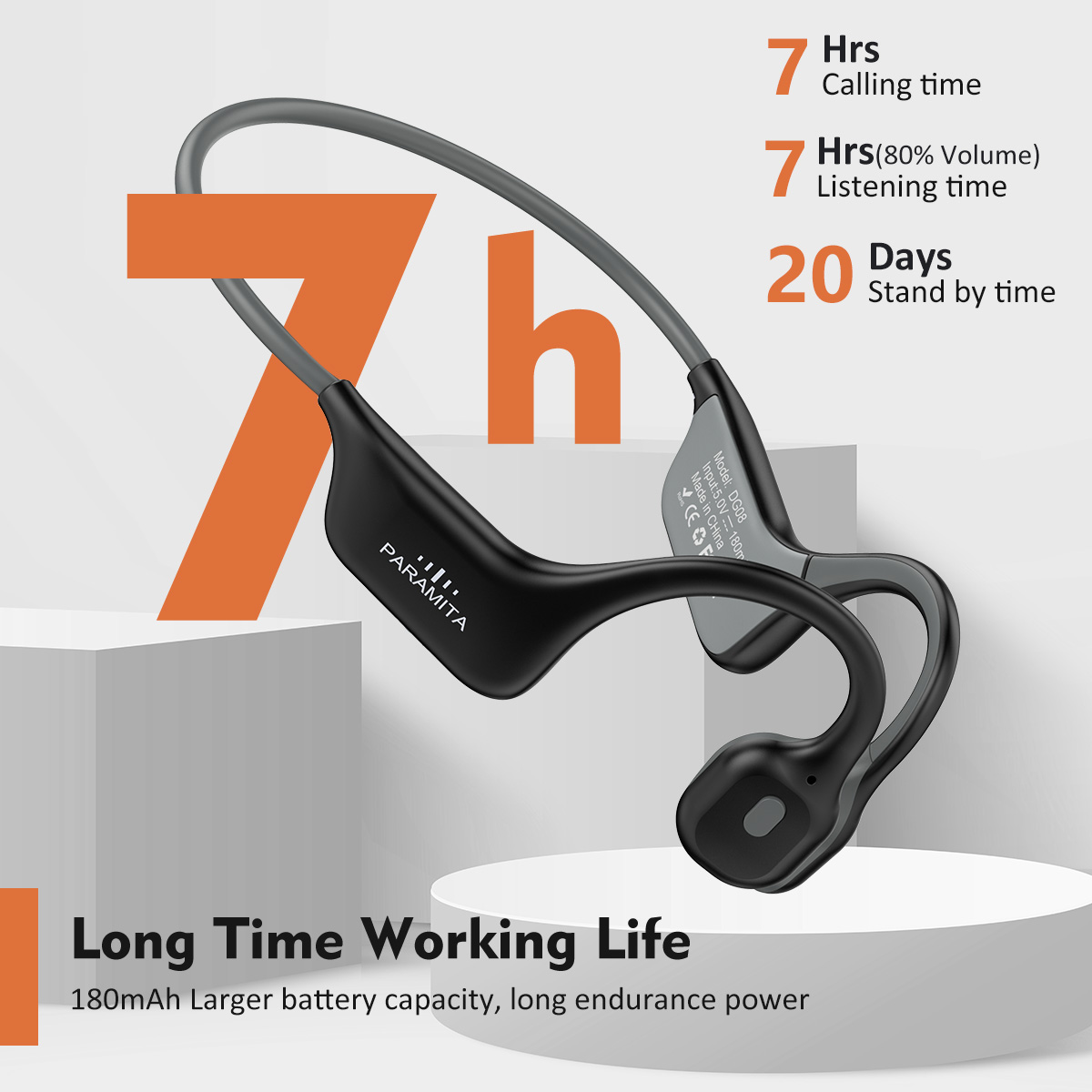2024 Auriculares clásicos DG08 - Bone Conduction Running Headphones reseña y precio