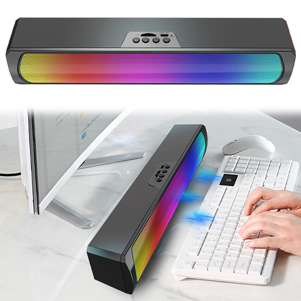 Altavoz Portátil para Computad - Rgb Computer Soundbar For Pc reseña y precio